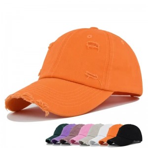 2023 Stíl Nua Lógó Saincheaptha Colorful Cotton Vintage Vintage Baseball Cap Hat Daid suaite