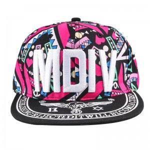 Hata tuismitheora ardcháilíochta ardcháilíochta hata bróidnéireachta 3D bróidnéireacht cothrom le hata saincheaptha hata saincheaptha hataí spórt snapback caipín caipín