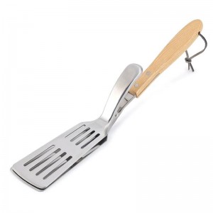 Aon-úsáid 2 i 1 bbq ​​grilling spatula \\\\ t