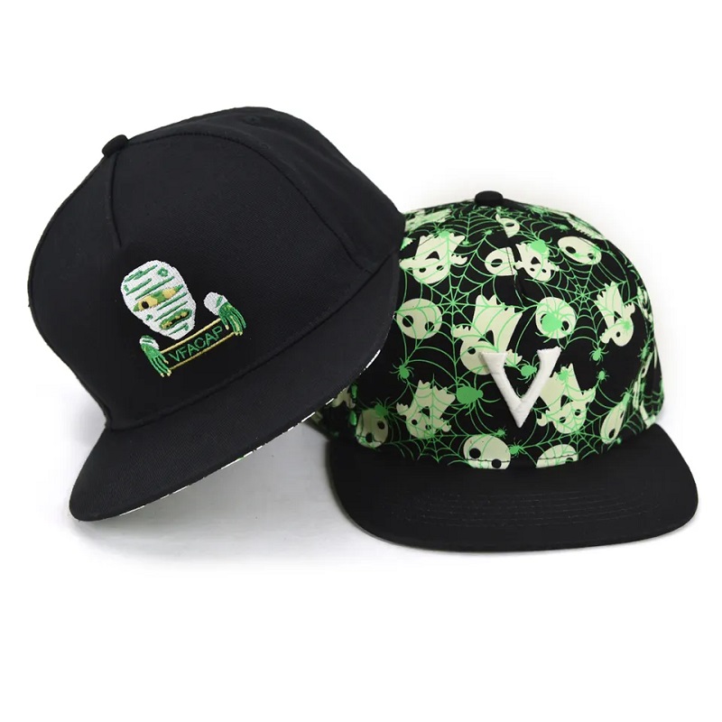 Faisean 6 phainéal páistí hataí spóirt saincheaptha lógó bróidnithe lógó lógó hata snapback