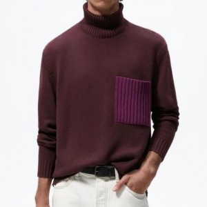 2023 Geimhreadh Turtleneck Turtleneck geansaí do fhir