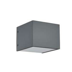 Lampa Balla Óstán Fáilteachais le bailchríoch péinteáilte liath péinteáilte agus taobh istigh comhtháite taobh istigh ag an óstán tipiciúil seomra aoi