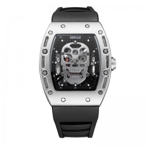 Fir Skull Faisin Grianchloch Faire Baogela Creative Dial Watch for Men Clog Clog Óir Life Fir Waterproof Watches Stíl Spóirt 1612