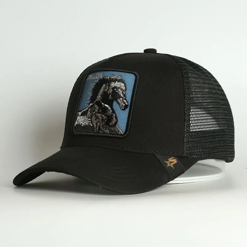 Caipíní Spóirt Gorras de Beisbol Men Cotton Dearadh Do Bróidnéir féin Saincheaptha Capall Capall Caps Trucker Hat Hat