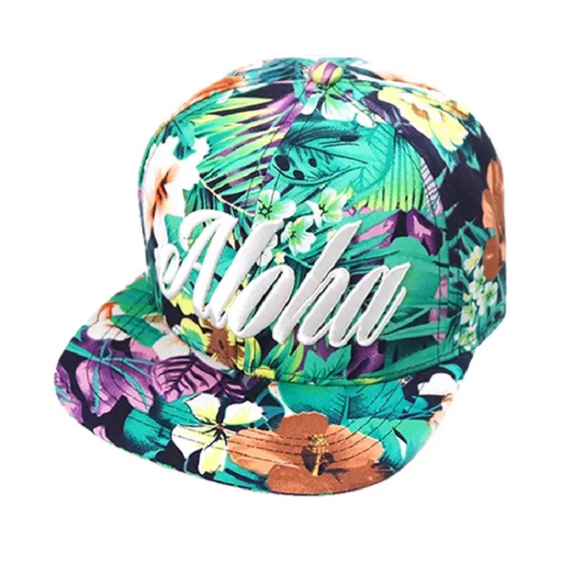 Hata sublimation saincheaptha ardcháilíochta hata snapback bláthanna do mhná fir