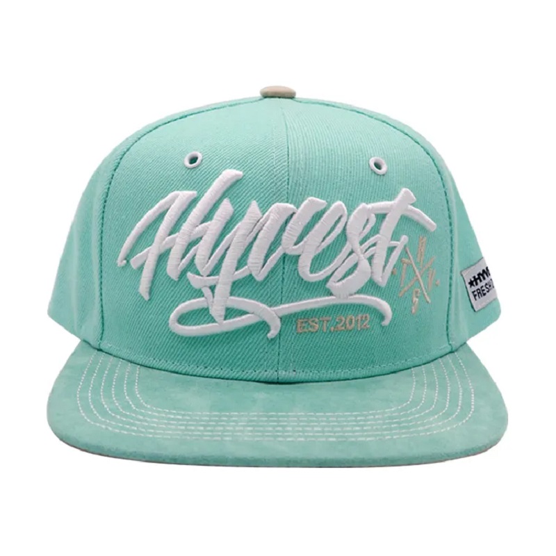 100% Aicrileach Saincheaptha 3D Hataí Snapback Bróidnithe Caipíní