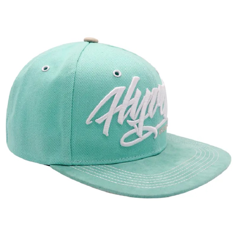 100% Aicrileach Saincheaptha 3D Hataí Snapback Bróidnithe Caipíní