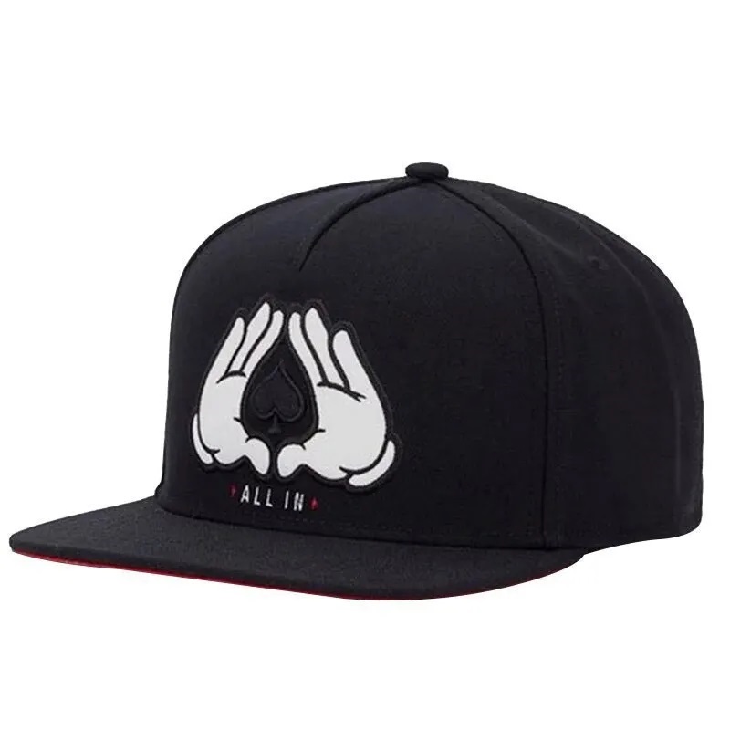 Caipíní saincheaptha lógó saincheaptha caipíní spóirt inchoigeartaithe hataí hip hop cothrom le hataí 6 phainéal caipíní baseball snapback bán