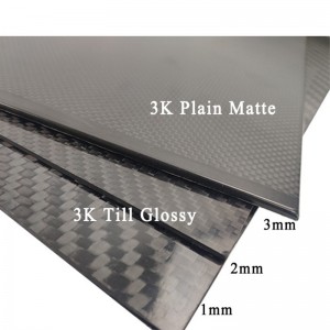 Bileog snáithín carbóin 3k ard -neart le díol