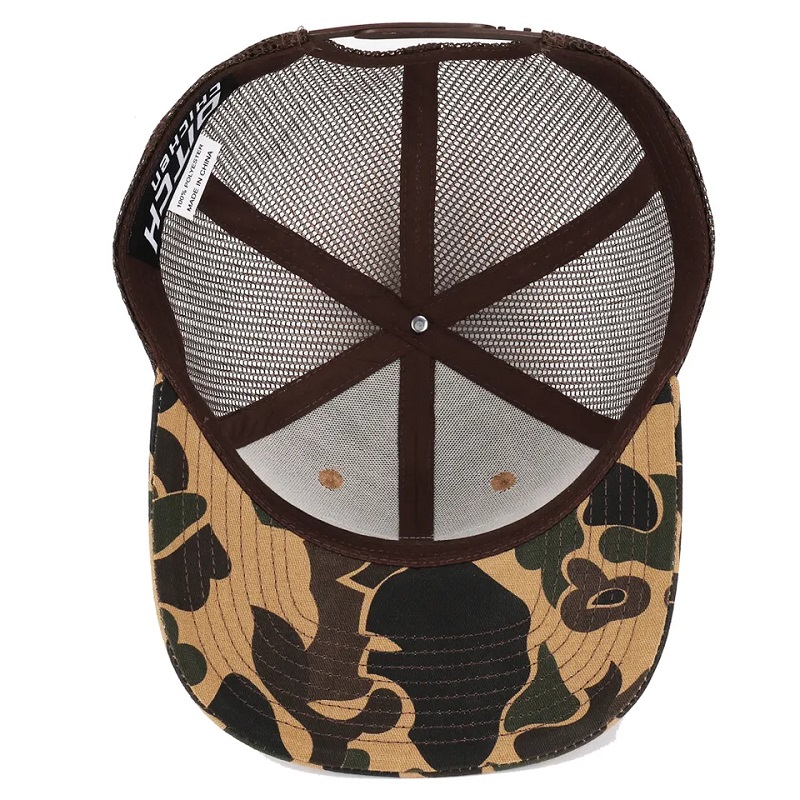 Lacha saincheaptha camo camo snapback mogalra paiste mogalra 6 phainéal Richardson 112 hata caipín trucker