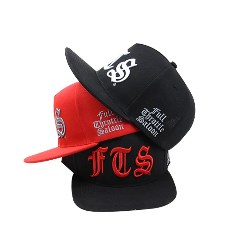 Bróidnéireacht Cotton Cotton Flat Brim Daoine Fásta Mens Plain Hip Hop Hats 5 Painéal Saincheap Snapback Caps Hataí Le Lógó Custaim