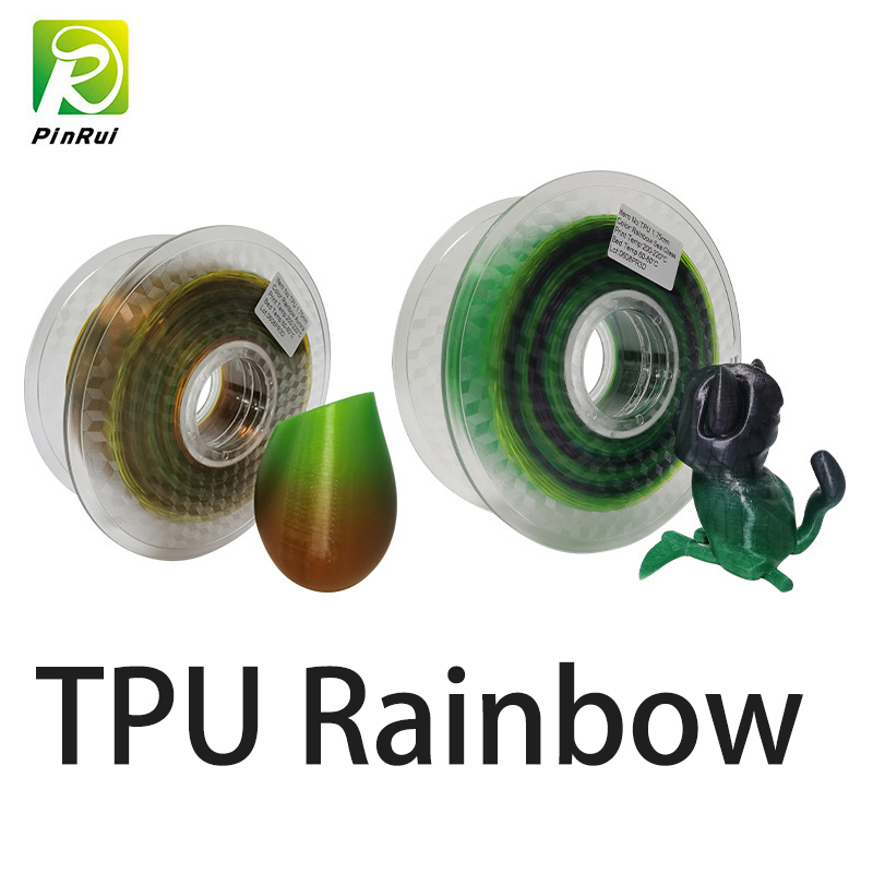 Filiméid Rainbow TPU 3D Filiméid bog solúbtha1.75mm FDM