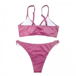 Fáinne Miotal Fáinne Dath Dath Soladach Dhá Phíosa