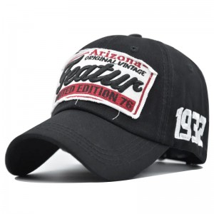 Unisex Cotton inchoigeartaithe saincheaptha 6 hataí caipín baseball feistithe le lógó bróidnéireachta saincheaptha