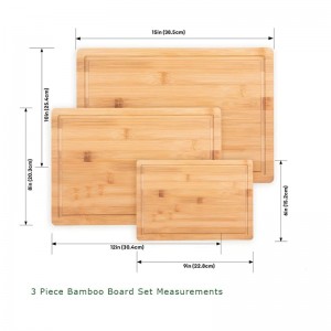 Bord gearrtha bambú