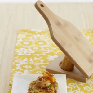 Bord gearrtha bambú foldable