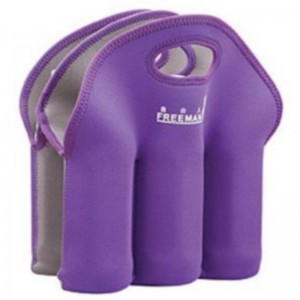 Fabraicneoprene mórdhíola 6 phacáiste beoirneoprene tote mála fíona dearg fíon dearg le haghaidh trá picnic