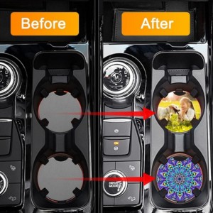 Díol te carr rubairnádúrtha coaster bán bán le haghaidh coaster cupán sublimation