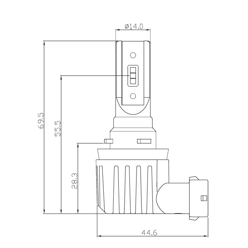 C12 Ceannlampa LED