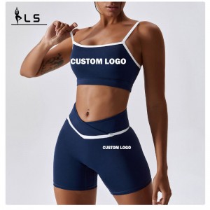 SC9271 Mná Gníomhacha Yoga Fitness Workout Yoga Gearr Sraitheanna Spórt Bra Mná