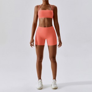 SC9274 Mná Aclaíochta 2023 Shorts Workout Waisted Saincheaptha Yoga Socraigh Giomnáisiam Gan Seam With Workout Clowout Sportswear Gym Gym Fitness Set