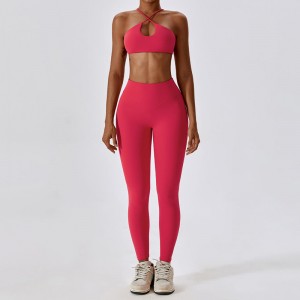 SC1061 Bra Spóirt agus Leggings Socraigh Suit Yoga Conjunto Yoga Socraigh do Mhná Caitheamh Folláine Giomnáisiam Allamuigh