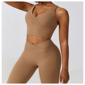 SC10136 Yoga bra ban ardchaighdeáin workout folláine spóirt lógó saincheaptha spóirt giomnáisiam barr giomnáisiam bra yoga