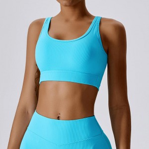 SC10167 BRA Spóirt Do Mhná Big Cíche Shorts Yoga Cailínna Síne Sín gan uaim Spórt Padded Workout Workout Giomnáisiam Spóirt Bra