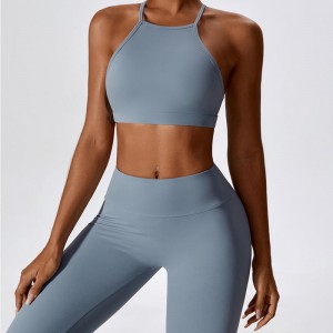 SC10183 FOILSEOIREACHT COMHPHÁIRTÍOCHTA YOGA SPÓIRT SPÓIRT SEXY BRA BRA HALTER MENC MENC MENC