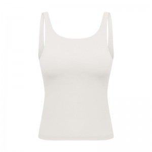 SC102511 Mná Yoga Saincheaptha Yoga Top Vest Vest Lúthchleas Giomnáisiam Lúthchleasa Caith Tank Barr Vest Sportswear Workout Umar Yoga Barr Top