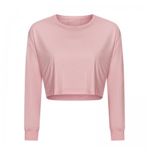 Sc10265 barr breathable barr barr giomnáisiam giomnáisiam folláine teann léine t yoga sleeve fada mná t-léine t-léine t-léine t-léine