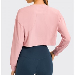 Sc10265 barr breathable barr barr giomnáisiam giomnáisiam folláine teann léine t yoga sleeve fada mná t-léine t-léine t-léine t-léine