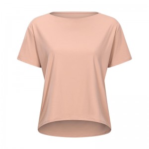 Sc10266 Lógó Saincheaptha Shirt Yoga Cutout Workout Workout Pullover Léine Yoga Sleeve Sleeve Sports Yoga Workout Loose Quick Tirim T Tirim Mná Mná