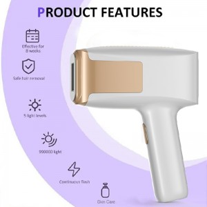 Baint ghruaig IPL ardcháilíochta feiste iniompartha úsáid tí ipl trealamh meaisín bainte gruaige ipl