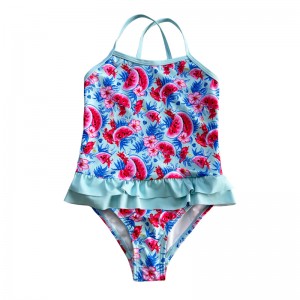 Triantán Swimsuit Prionta Uisce-Phíosa aon phíosa