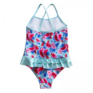 Triantán Swimsuit Prionta Uisce-Phíosa aon phíosa