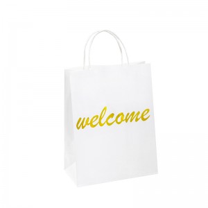 Málaí Páirtí Páipéar Pacáistiú Mála Páipéar Málaí Takeaway Só le haghaidh Bia Bia Go raibh maith agat Mála Páipéir