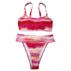 Grádán bándearg ardaigh le pleats compord strap gualainn leathana