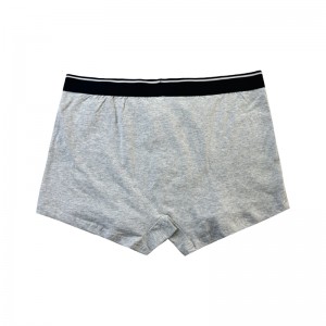 Saincheapadh Faisean Fo -éadaí Dath Plain Faisean Iomlán Clóbhuailte Fir Bog Compordach Bosca Dornálaí Nollag Fo -éadaí Liath