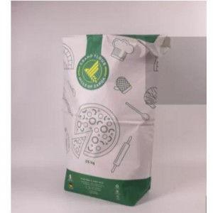 Multilayers Kraft Paper Páipéar Cruithneacht Bácús Maida Mála Mála Mála Mála Mála 25kg