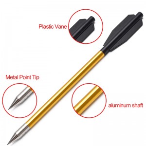 Elong Allamuigh 110301 6.5inch Bolts Crossbow Hollow Pointe Cruach Carbóin Alúmanam le haghaidh Fiach Boghdóireacht