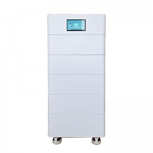 51.2V 100A Pacáiste Battery LifePo4 Stackable le Scáileán Cliste Cliste 5KWH 10KWH 15KWH 20kWh Max Power suas le 40kwh