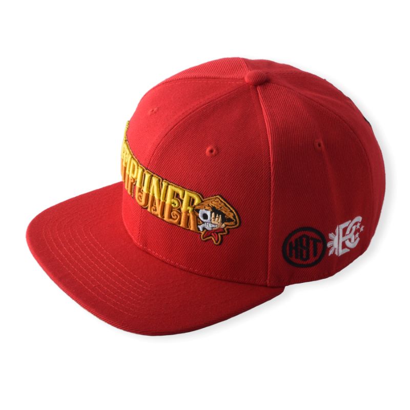 Monarcha branda HST saincheaptha díreach 6 phainéal sconna priontáil hip hop snapback hata saibhir dearadh saibhir lógó bróidnéireachta 3D caipín brim cothrom caipín