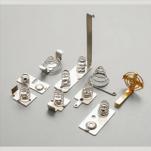 Páirteanna Stampála Miotail Copper Cruach Leictreach Leictreach Leictreonach Teagmháil shrapnel teagmhála ceallraí