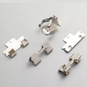 Monarcha shrapnel teagmhála ceallraí Saincheaptha Bileog Cruach Dhosmálta Páirteanna Stampála Miotail Déantúsaíochta