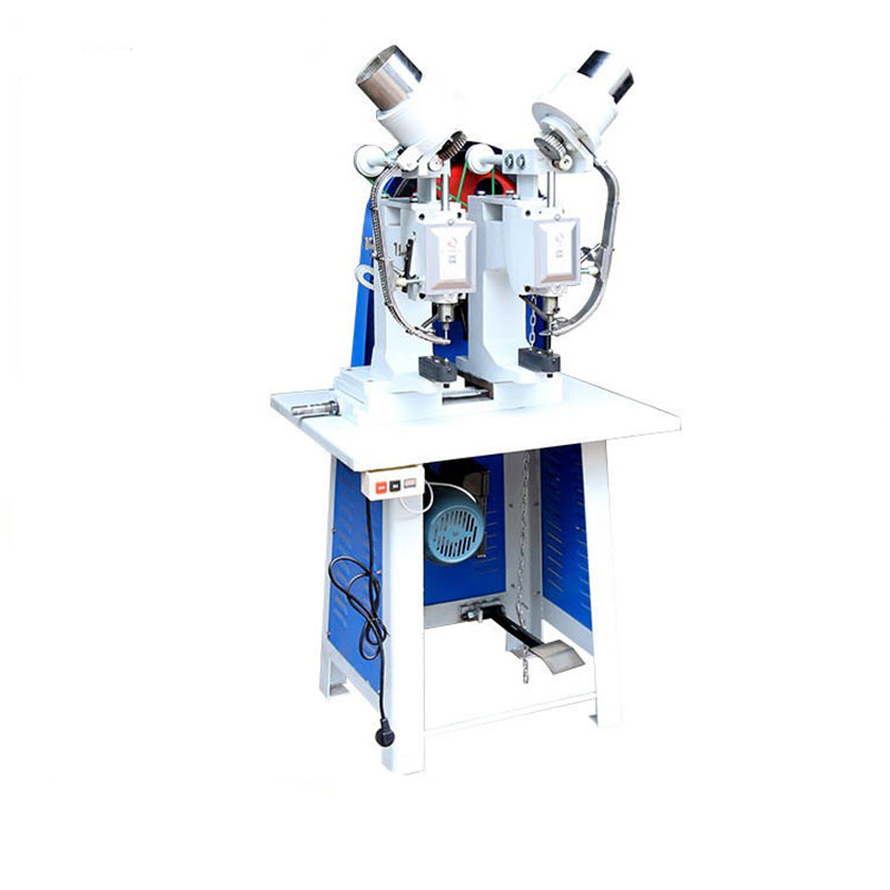 JR-D100 Leath-Uathoibríoch Dúbailte-Meaisín Eyelet Ceann