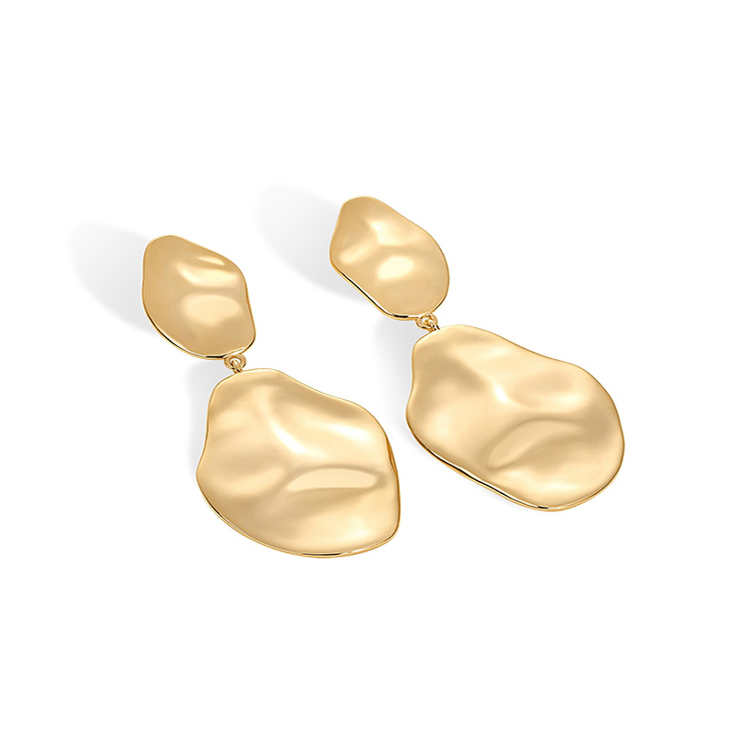 Hongde 14K Gold Plated 925 Sterling Silver Posts Ráiteas Teardrop Earrings Dangle