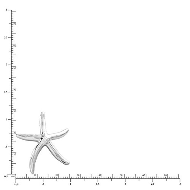 Cuideachta Seodra Práis Plátáilte Starfish siogairlín Prás Starfish Snasta Farraige Saolna Farraige Siogairlín le 18 Slabhra Bosca