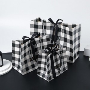 Mála Bronntanais Kraft Chic Checkered