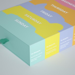 Bosca Bronntanais Colorful i rithna Seachtaine